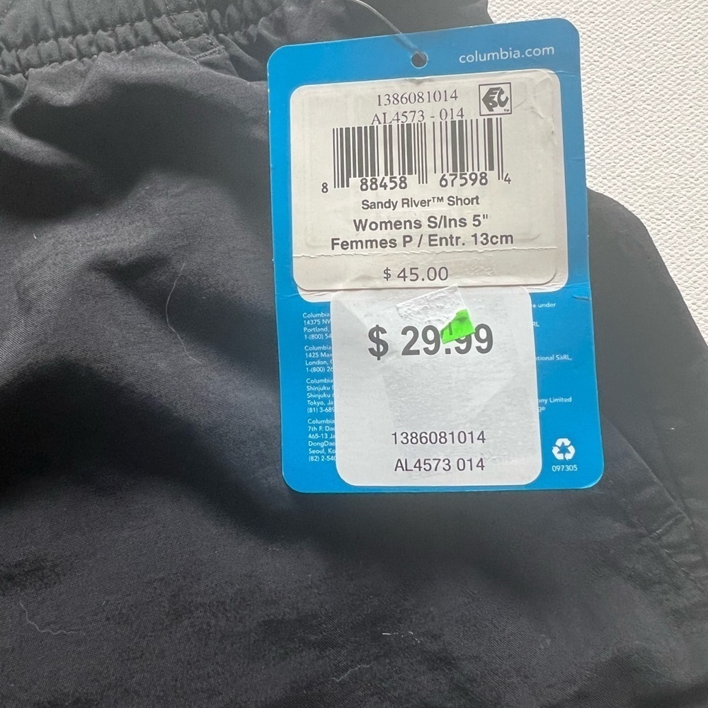 NWT Columbia Women's Hike 5" Shorts Black Size Small (F2) - Picture 2 of 6